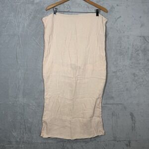 Parachute 100% Linen Pillow Sham One KING Light Peach Luxury Soft Portugal